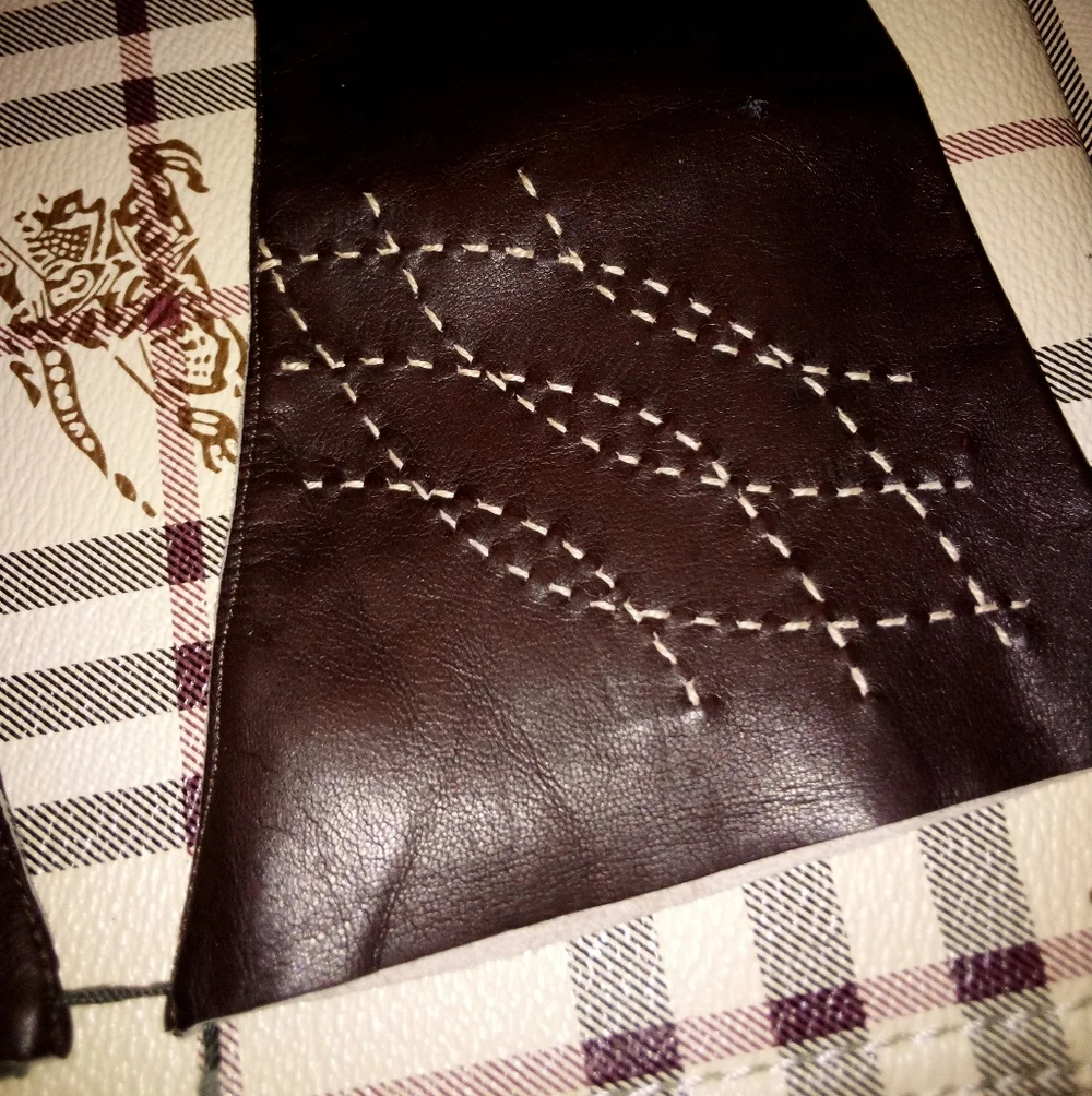 Beautiful Bacmo Leather Gloves 12 Inches Long Flared Vintage